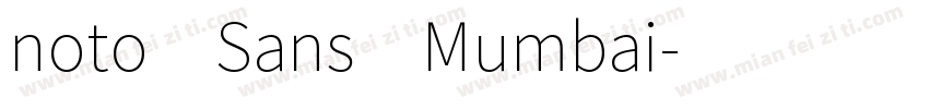 noto Sans Mumbai字体转换